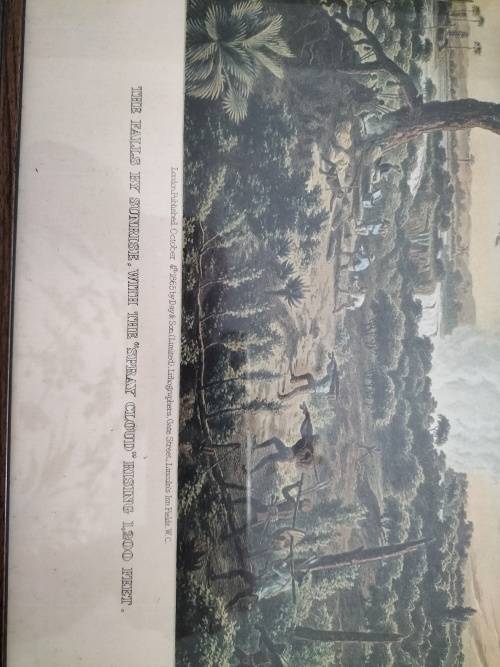 Set of 4 Thomas Baines Lithographs of The Victoria Falls