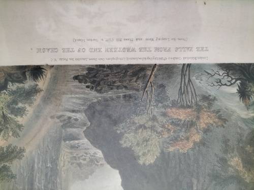 Set of 4 Thomas Baines Lithographs of The Victoria Falls
