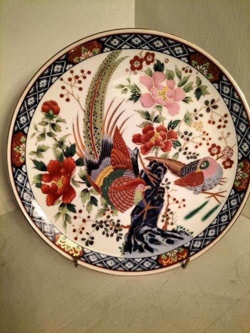 Japanese  Pheasant Decorated Plate