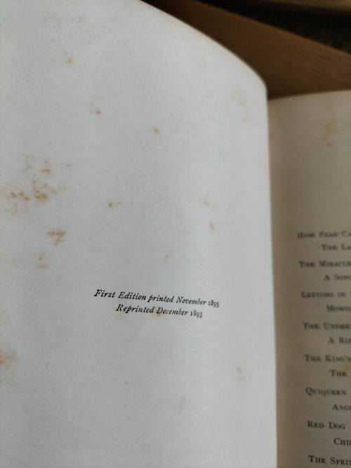 The Second Jungle Book By Rudyard Kipling dated 1895