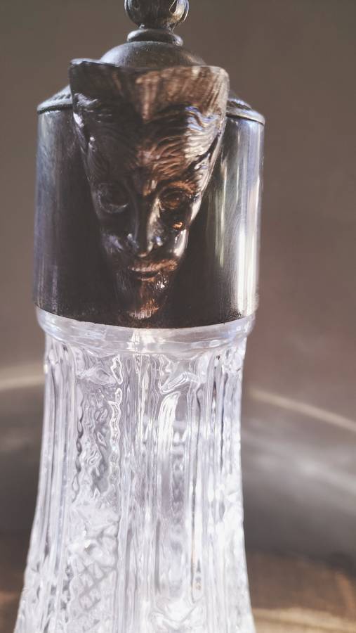 Bacchus Sprout Cut Glass Claret Jug