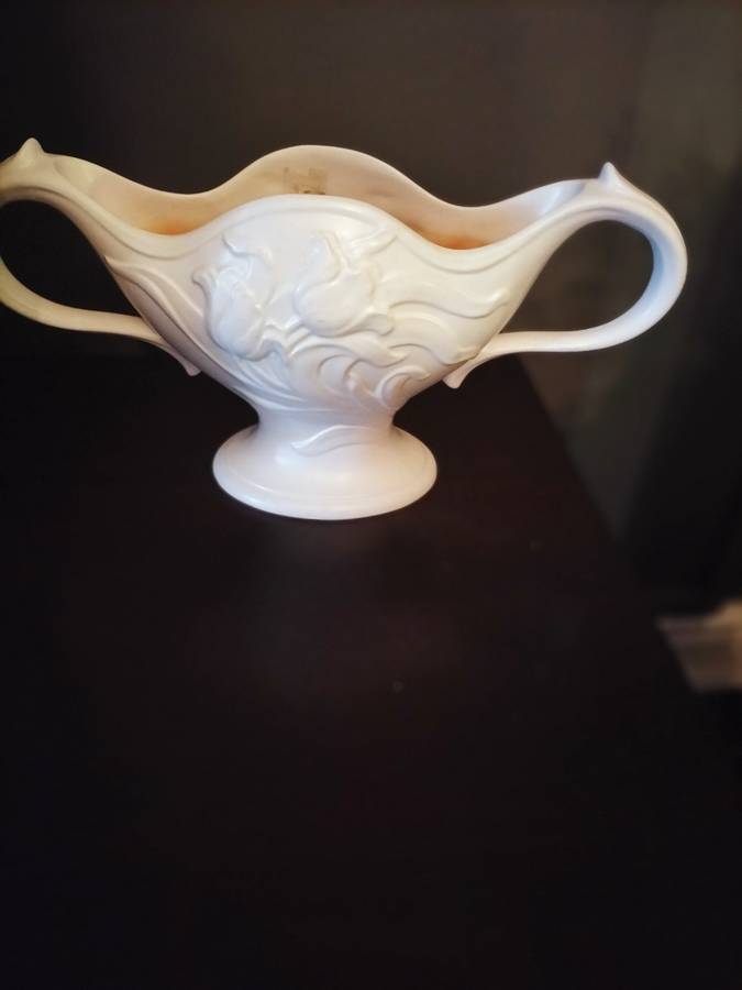 Art Deco Spode Velamour Tulip Relief Vase
