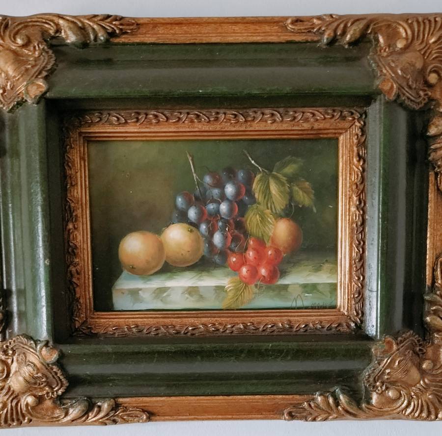 Still Life Framed Painting of Fruit