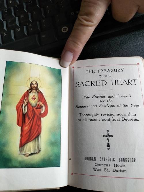 Pair of Catholic books ' Prayers and Instructions & ' The Treasury of the Sacred Heart.