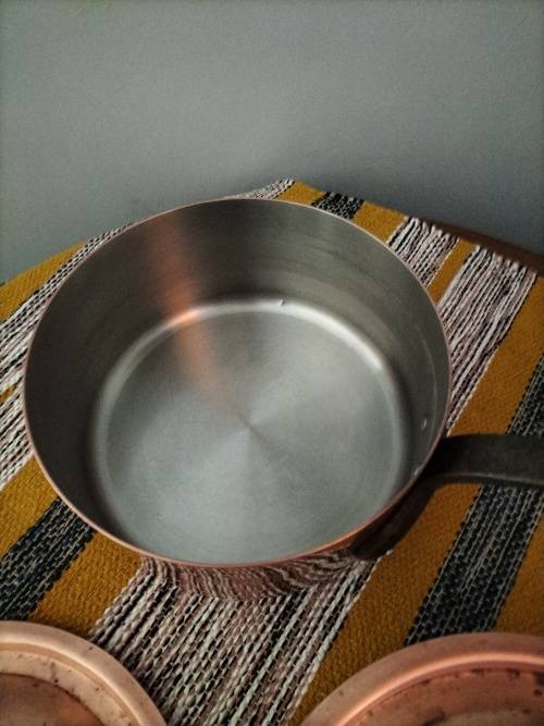 Pair of Antique Copper Saucepans By Havard Villedieu made in France