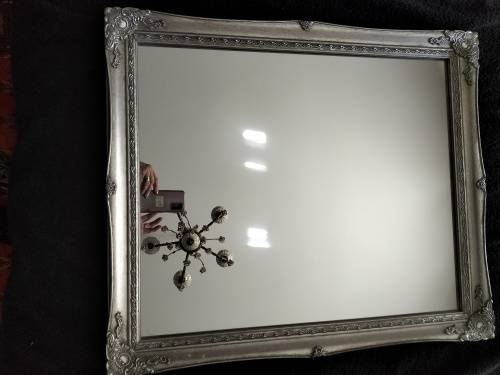 Silver Ornate Framed Mirror