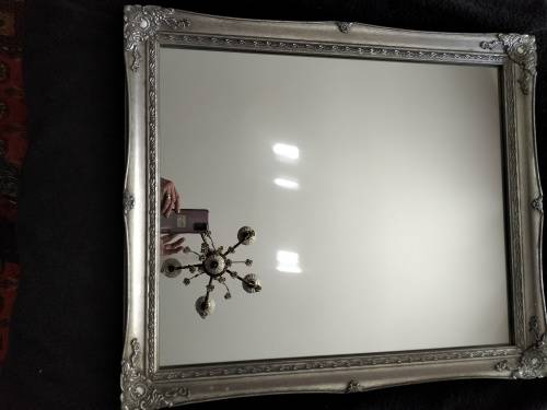 Silver Ornate Framed Mirror