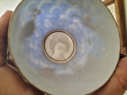 Japanese Kutanu Dragon Ware Tea Set Geisha Girls Lithophanes Moriage 21 pieces