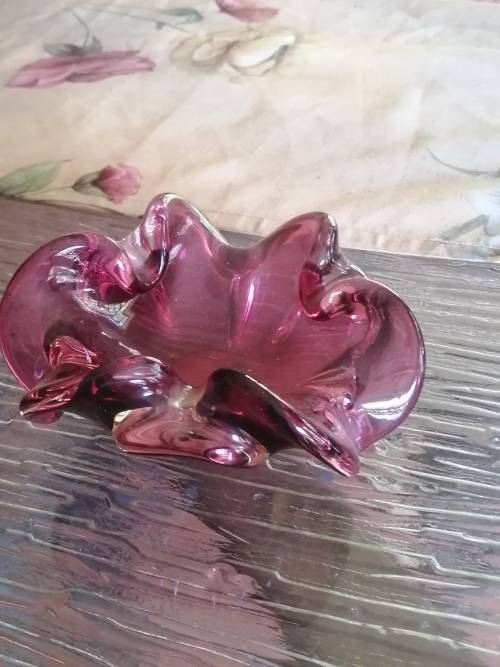 Pink Murano Ashtray