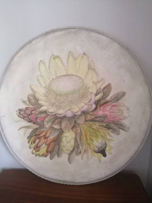 Large Protea Plate Decorative