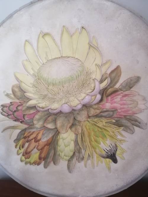 Large Protea Plate Decorative