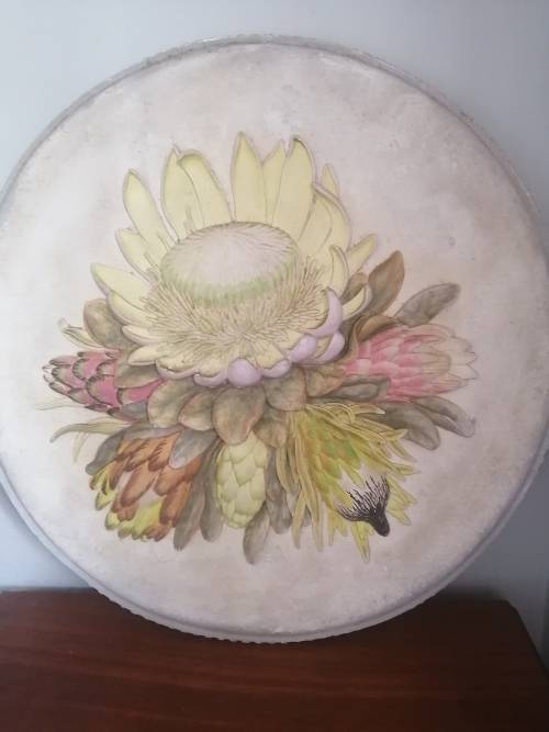 Large Protea Plate Decorative