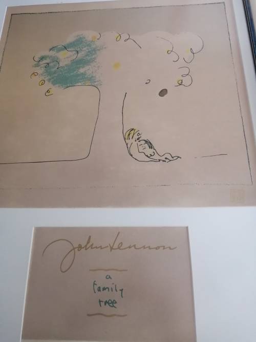 John Lennon Lithograph Titled `Family Tree`