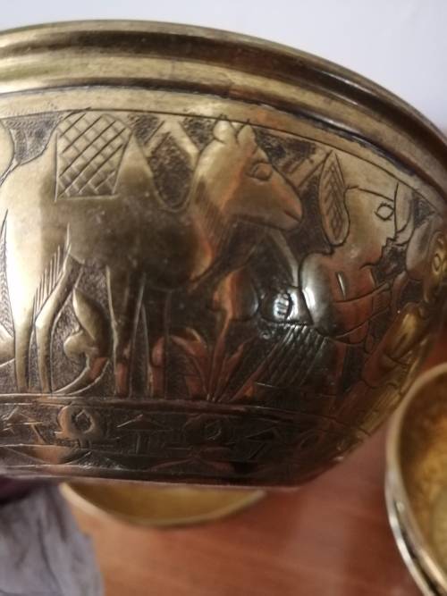 Set of 12 X Brass Bowls
