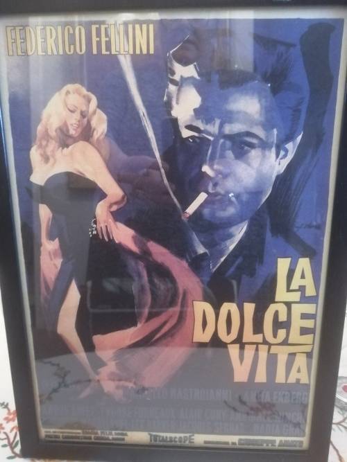 La Dolce Vita Vintage Movie Poster Framed