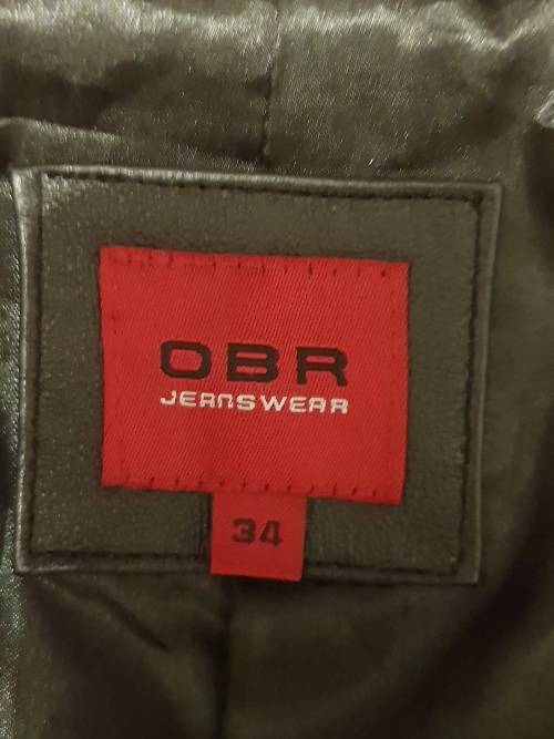 Black pig nappa leather womens Jacket, size 34 (unworn)