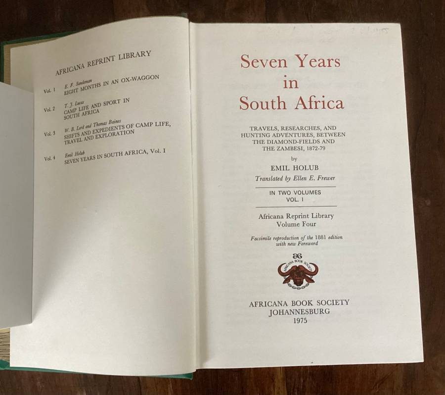 Seven Years In South Africa, Vol 1 & 2, in excellent condition.