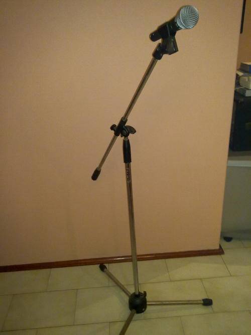 Shure Microphone SM58 and Mic Stand