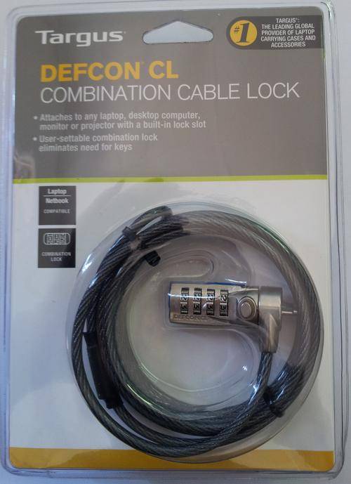 Laptop Notebook Lock - Targus Defcon CL Combination Lock