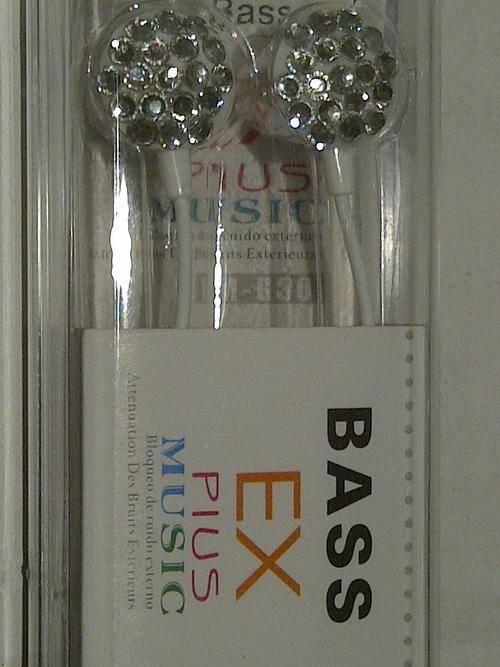BASS EX PLUS MUSIC STEREO EARPHONES! BLING BLING!!!