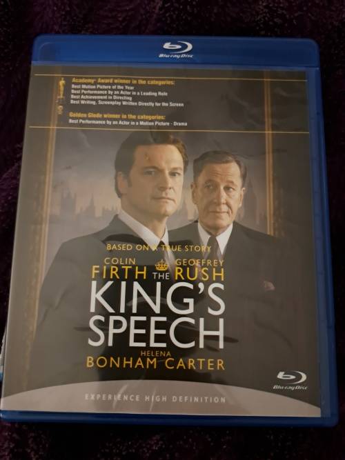 Blue Ray King`s Speech DVD