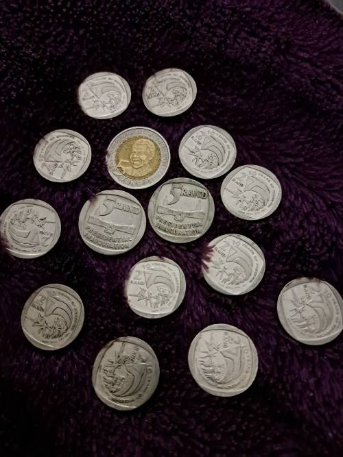 R5 Presidential Inauguration Coin 10 year R2 coins and 1 2018 R5 Coin
