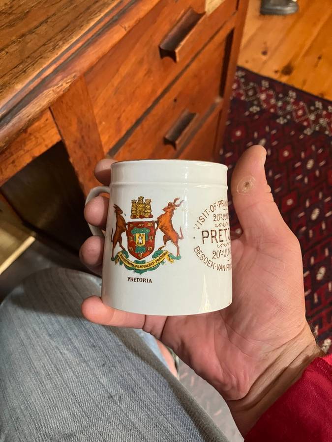 1925 Commemorative Coffee Mugg: Visit of Prince of Wales
