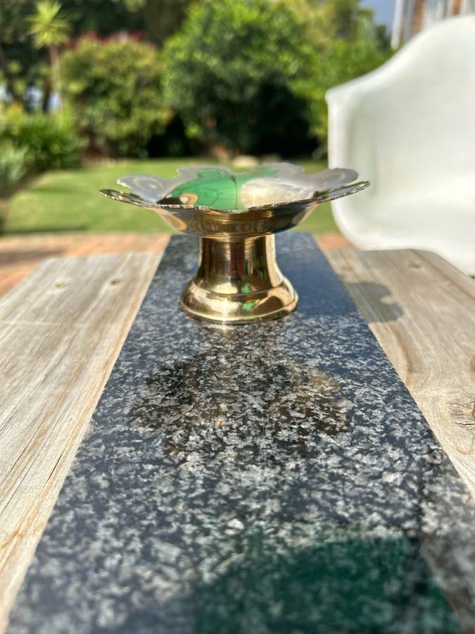 3 vintage brass bowls