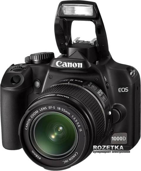 Canon EOS Rebel 1000D SLR - 10.1 MP - LENSES : EFS 18-55mm - EF 55-200mm ALL CAPS - BATTERY AND MORE