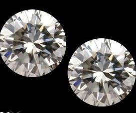 NATURAL LOOSE WHITE DIAMOND,3MMSIZE-2PCSPAIRLOT,LOWDEAL