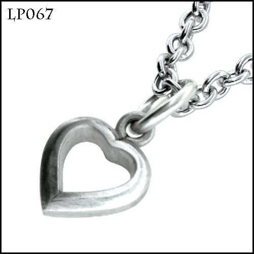 Tiny Sterling Silver Heart Pendant/ Charm