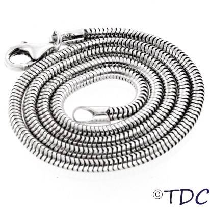 Sterling Silver 2.4mm 45cm Snake Chain