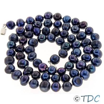 Freshwater Black Pearl 50cm Necklace
