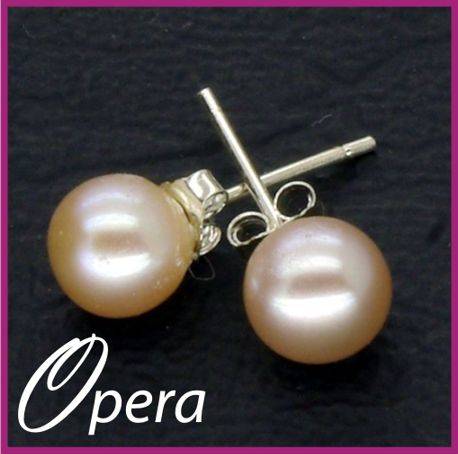 Sterling Silver Purple Freshwater Pearl Earrings
