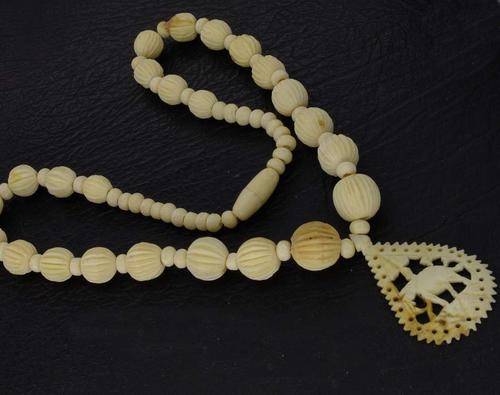 Carved Ivory Elephant Necklace