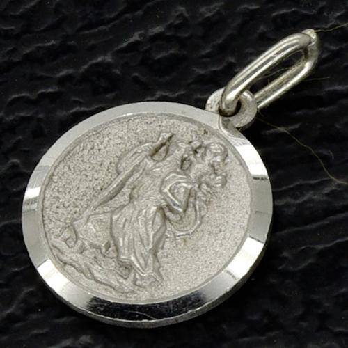 Vintage Sterling Silver St Christopher Pendant
