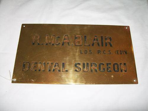 Stunning Brass Name Plate