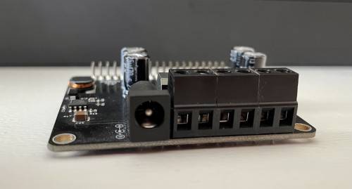 Hifiberry Amp2 board and power supply for Raspberry Pi