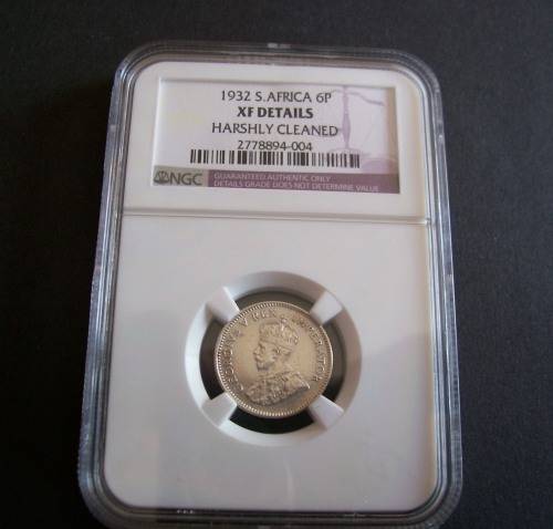 1932 6P NGC GRADED XF DETAIL