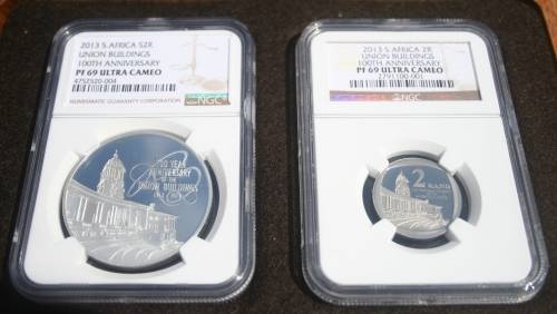 2013 UNION BUILDING NGC GRADED SET WITH BOTH MS GRADEDS