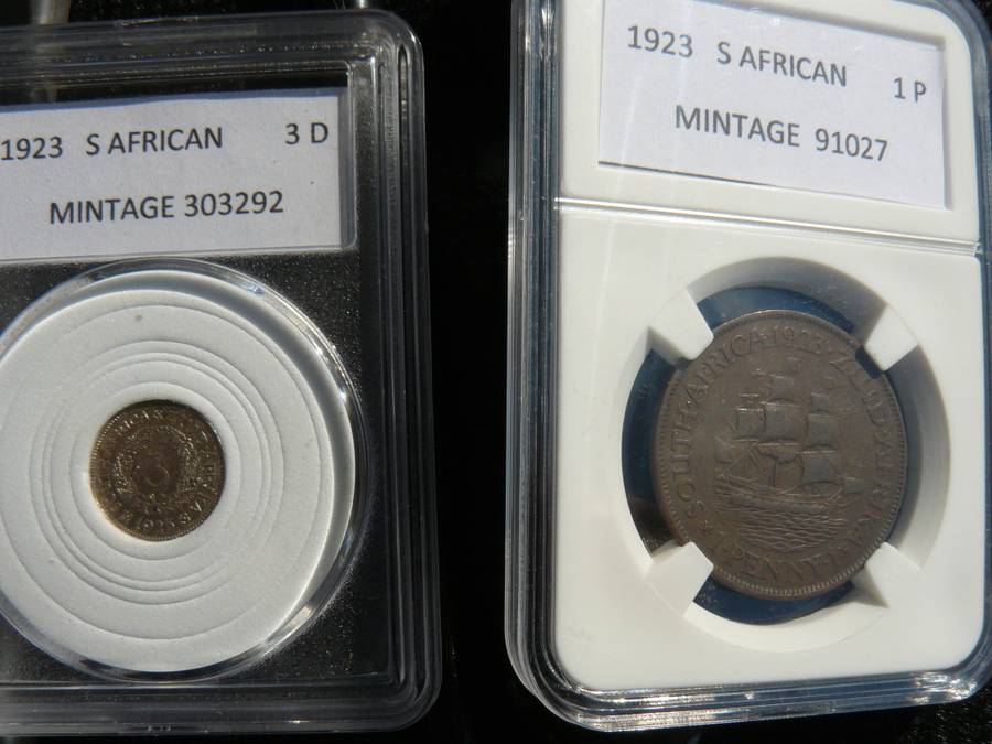 1923 1 PENNY PLUS 3 PENCE BOTH FOR ONE BID