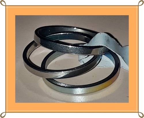 Shiny stainless steel ring