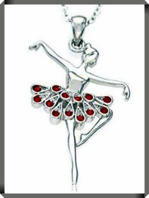 Sweet Ballet Dancer Pendent Necklace