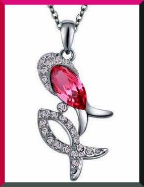 Interesting Silver Twin Fish Pendent necklace