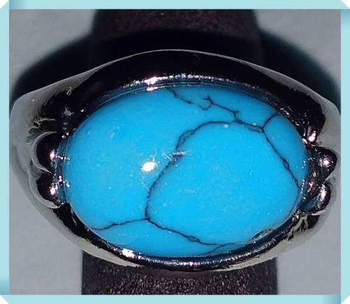 Gorgeous Tibetian silver and turquoise Ring