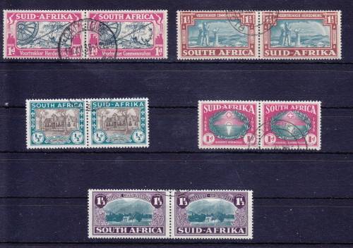 SOUTH AFRICA 1933-1939 COMMEMORATIVE SETS VERY FINE USED (SEE TWO SCANS)  CV R705
