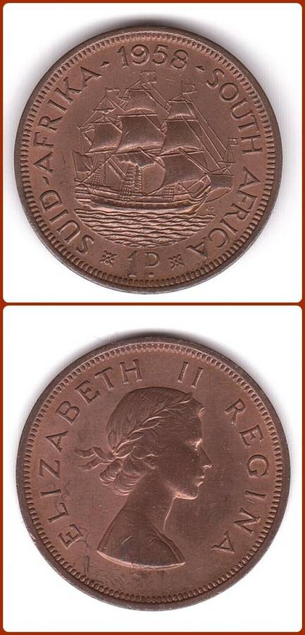 UNION - 1958 - 1 PENNY - XF/UNC COIN