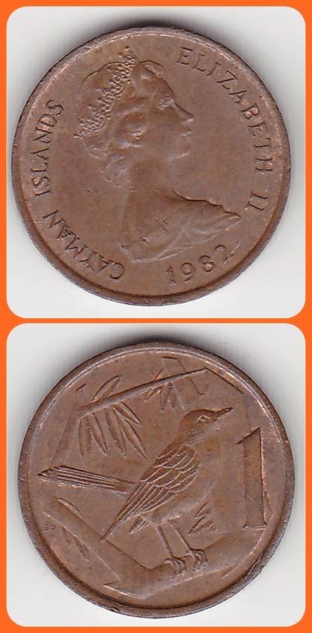 CAYMAN ISLANDS - 1982 - 1 CENT - XF COIN