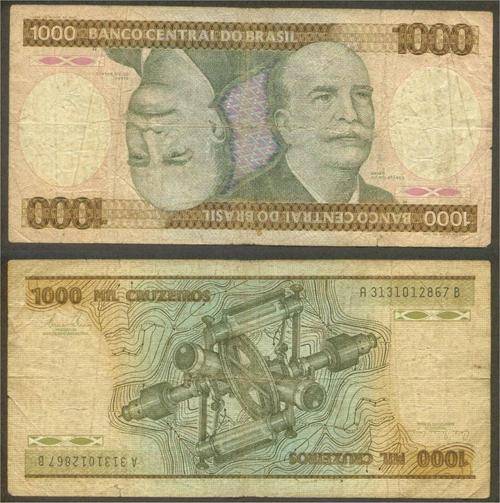 BRAZIL - ND(1980) - 1000 CRUZADOS - VG NOTE - PIC197c - (A313..)