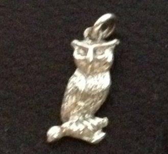 Sterling Silver Owl Charm
